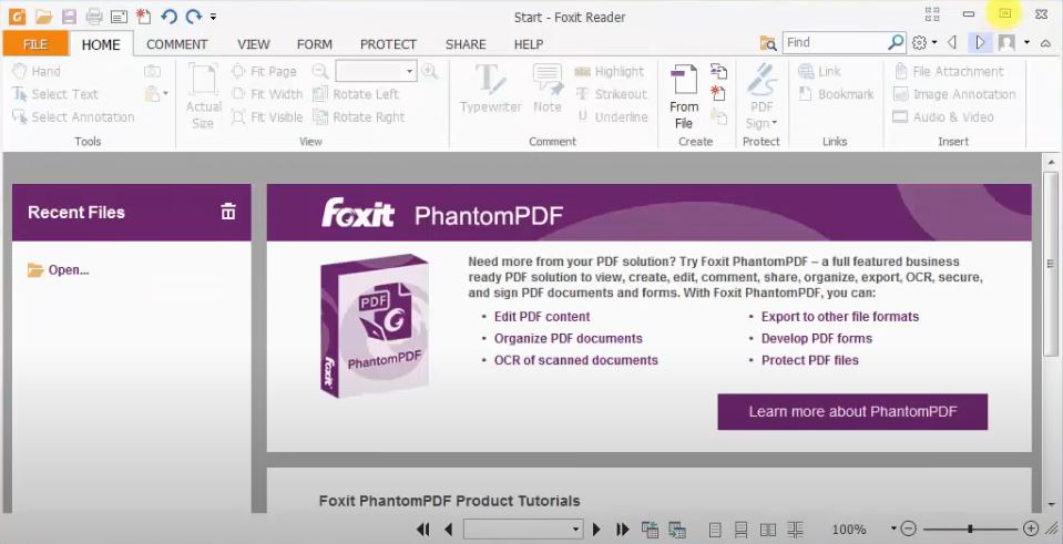 Tiến hành chọn file PDF cần điền thêm chữ bằng phần mềm Foxit Reader