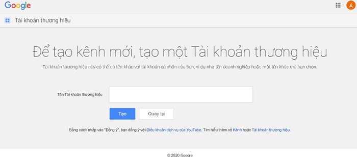 Muốn truy cập vào kênh youtube, cần có tài khoản Google cá nhân