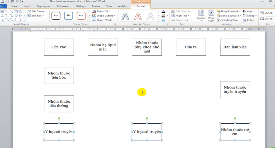 11 cách vẽ sơ đồ trong word