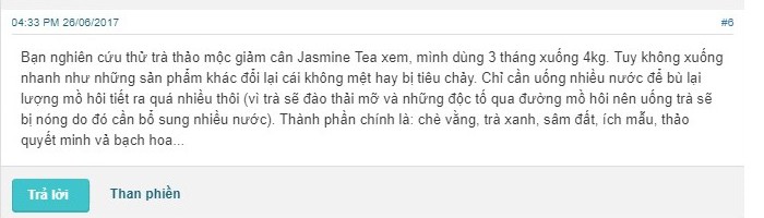 Trà giảm cân Jasmine Tea – Cứu cánh cho vóc dáng của bạn