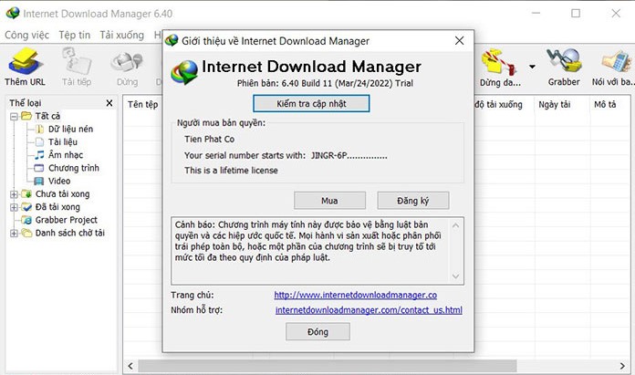 Internet Download Manager Key – Key IDM Chính Hãng 1 Năm 12